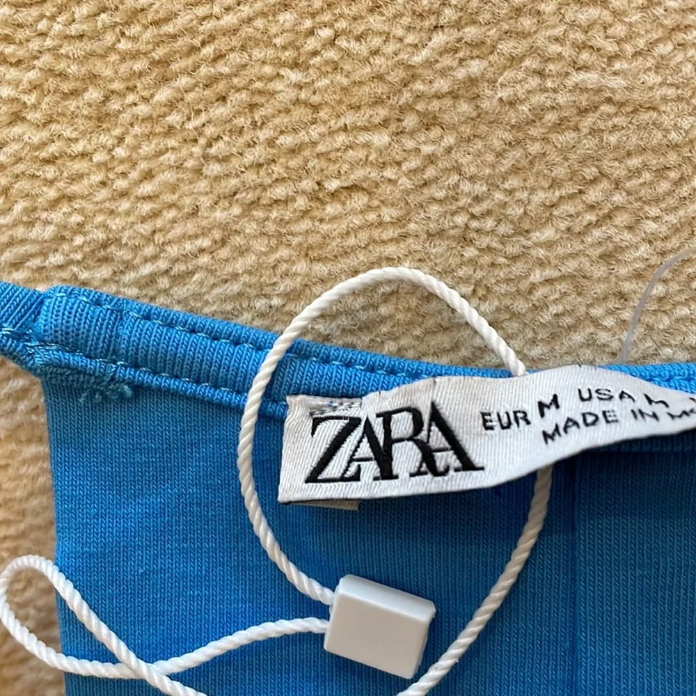 Zara Bright Blue Sleeveless Romper Jumpsuit - Picture 5 of 6